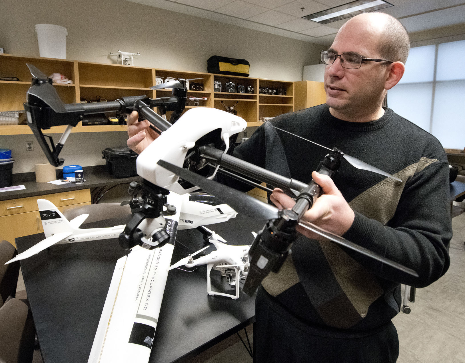 Morningside College drones Rich Crow